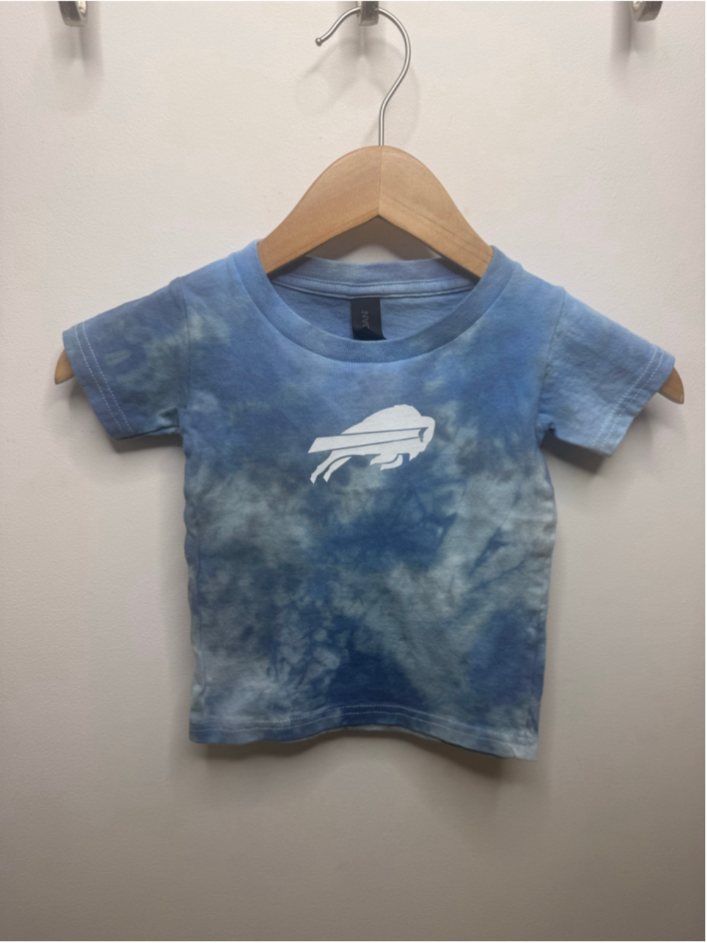 Buffalo Bills ice Tie-Dye Short Sleeve Tee Blue White Size 2T